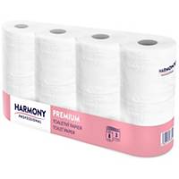 Toaletní papír Harmony Professional 1801, konvenční role, 8 kusů, 3 vrstvy