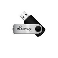 Clé USB MediaRange, USB 2.0 interface, 8GB capacité de stockage, noir