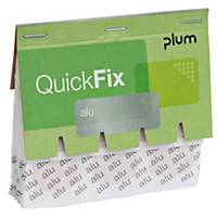 Refill plasters Qucikfix, aluminium, package of 45 pcs