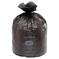 Sac poubelle pour conteneurs - 240 L - 25 microns - noir - 100 sacs