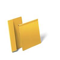 /Tasca per identificazione Durable con alette orizzontale A5  giallo - conf. 50