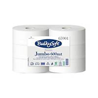 BulkySoft Premium Jumbo 65901 Toilettenpapier, 1-lagig, 6 Stück