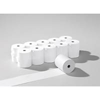 Rouleaux de papier thermique 57x45mmx25m, 55g/m2, blanc, sans phénol, 50 roul.