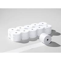 Rouleaux de papier thermique 80x80mmx80m, 55g/m2, blanc, sans phénol, 10 roul.