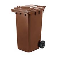 Pojemnik na odpady komunalne WEBER 240 l, brązowy