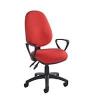 Vantage Operator Chair Red with Fixed Arms - Del & Ins - Excludes NI