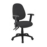 Vantage Operator Chair Charcoal with Adjustable ArmsDel Only Excl NI