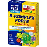 B-Komplex Forte + vitamin C 120 mg MaxiVita, 30 tablet