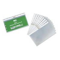 ADOC BUSINESS CARD FILE A5 REFILLS BLACK - PACK OF 10