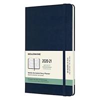Weekly Diary Moleskine Hardcover, 13x21 cm, 1 week on 2 pages, 18 months, blue