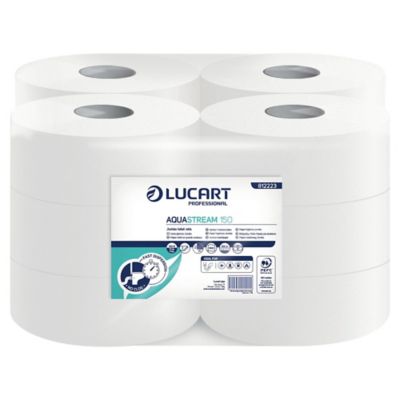 Lucart Aqua Mini Jumbo Toilet Roll 150m - Pack of 12