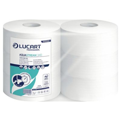 Lucart Aqua Maxi Jumbo Toilet Roll 340m - Pack of 6