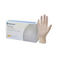 Medicom Vitals 無粉PVC手套 中碼 每盒100隻