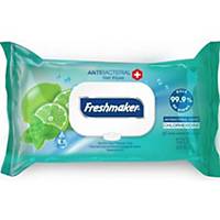 Vlhčené ubrousky Freshmaker s antibakteriálním a hydratačním účinkem, 120 ks