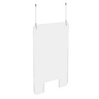 Exacompta ExaScreen Suspended Protective Screen With Fixation Kit 100x66cm
