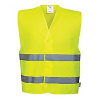 Hi-vis safety vest  gardez vos distances , fluo yellow, size L/XL, per piece