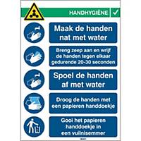 Pictogram hand hygiene, 371 x 262, Dutch