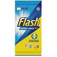 Flash Anti-Bacterial Surface Wipes Lemon - Pack of 24