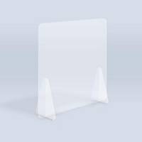 Protezione contro gli sputi in plexiglass, 100 x 100 cm