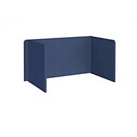 Free Standing 3 Sided High Screen 1400X800mm Blue