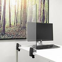 Veiligheidsscherm met klem voor enkel bureau/tafel, plexiglas, B 75 x H 58 cm