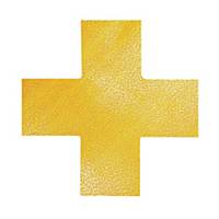Znacznik podłogowy DURABLE 170104 kształt krzyż, żółty, 10szt