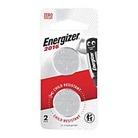 Energizer CR2016BP2 Lithium Battery 3V - Pack of 2