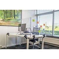 Écran de sécurité pour bureau ou table double, plexiglas, H 58 x l 120 cm