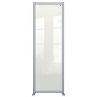Nobo Premium Plus Room Divider Screen, Clear Acrylic, Free Standing, 600x1800mm