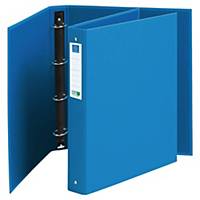 Exacompta Clean Safe 4 gyűrűs iratrendező, szélesség 4 cm,  O -gyűrű 3 cm, kék