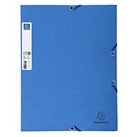 Exacompta Cleansafe 3 Flap Folder A4 Blue - Pack of 5