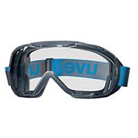 Occhiali protettivi a mascherina UVEX Megasonic, vetri trasparenti, con fascia