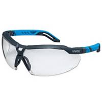 Safety glasses UVEX Pheos I-5, lens color colorless, blue/grey