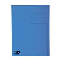 Exacompta Cleansafe A4 2 Flap Folder Blue - Pack of 5