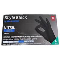 Med-Comfort® Style Disposable Nitrile Gloves L, 100 Pieces
