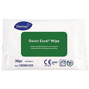 Oxivir Excel Wipe desinfektiopyyhe pesevä 26,7 x 20cm, 1 kpl=30 pyyhettä