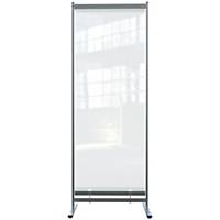 Nobo clear pvc free standing protective room divider screen 700x2000mm
