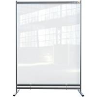 Nobo clear pvc free standing protective room divider screen 1400x2000mm