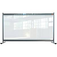 Nobo Premium Plus Desk Divider Screen, Clear PVC, Free Standing, 1470x860mm