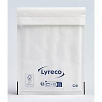 Lyreco White Bubble Envelope 150 x 210mm C/0 - Pack of 100