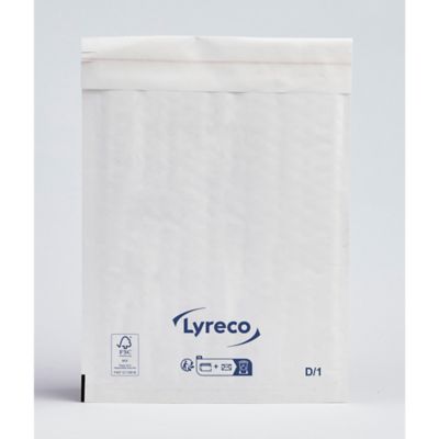 Lyreco White Bubble Envelope 180 X 260Mm D/1 - Pack Of 100
