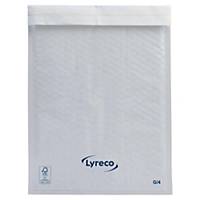 Enveloppes à bulles d’air en papier Lyreco, 240 x 340 mm, blanches, les 100