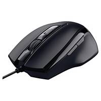 Trust 23650 Voca Wired Comfortable mouse, 800-2400 adjustable DPI, Black  