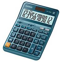 Casio DF-120EM rekenmachine voor kantoor, blauw, 12 cijfers