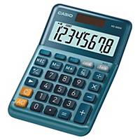 Casio MS-88EM rekenmachine voor kantoor, blauw, 8 cijfers