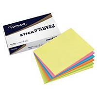 Lyreco Premium Sticky Notes 200x150mm Summer Colour - Pack of 6