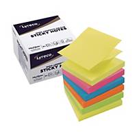 Lyreco Premium ZigZag Sticky Notes 75x75 Summer Colour - Pack of 6