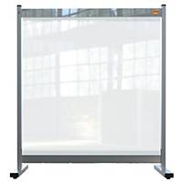 Nobo scheidingsscherm voor bureau, doorzichtig PVC, 70 x 80 cm