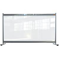 Nobo scheidingsscherm voor bureau, doorzichtig PVC, 140 x 80 cm