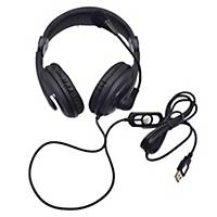 VCOM DE160U HEADSET WIRED USB BLACK WITH IN-LINE CONTROLS
